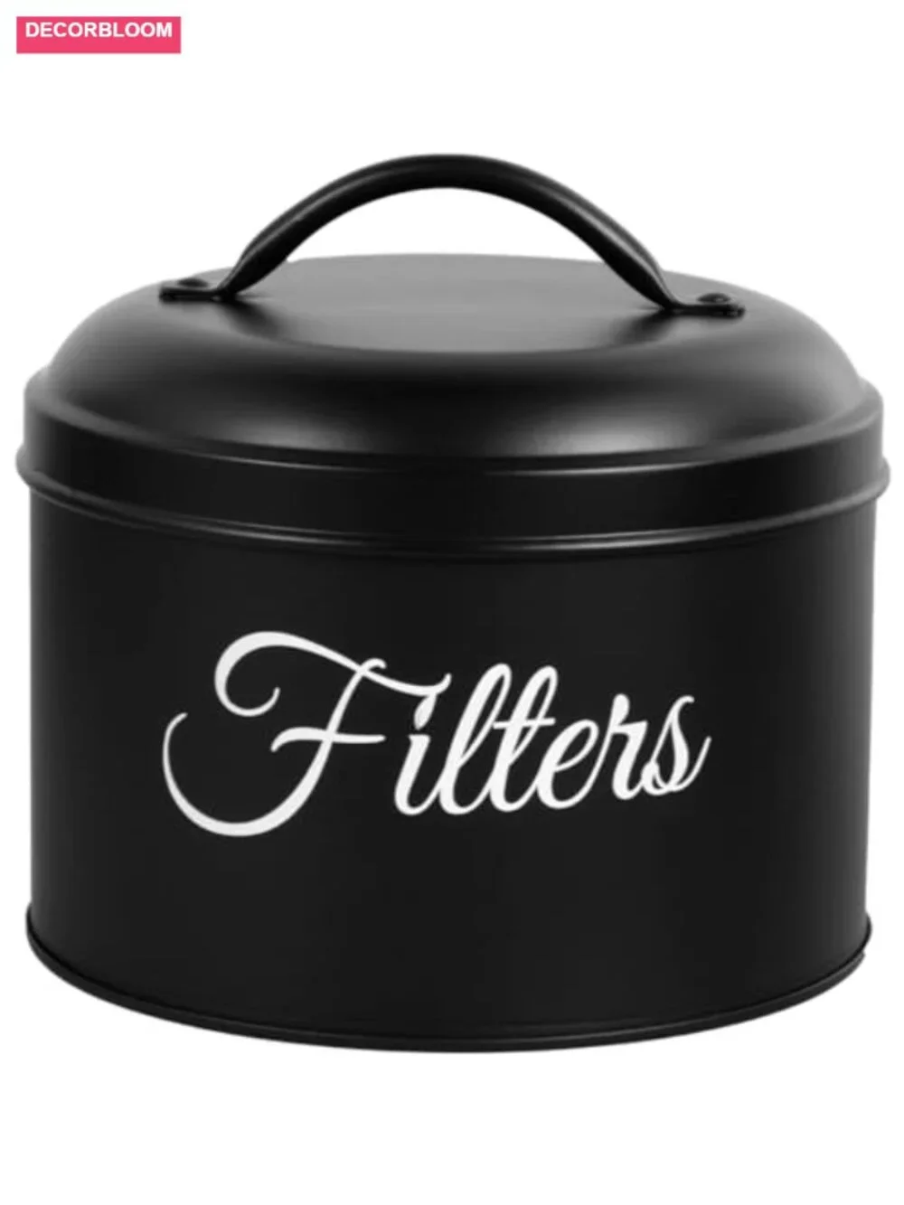 Coffee Filter Holder with Stainless Steel Lid, 60oz Large Capacity Storage